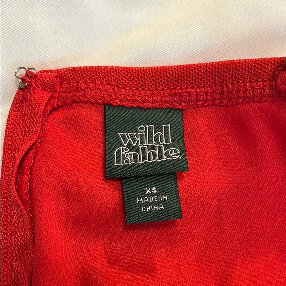 ❤️❤️❤️ Wild Fable Red Ruched Bodycon Dress - Picture 9 of 9